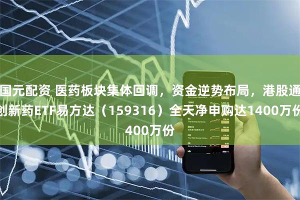 国元配资 医药板块集体回调，资金逆势布局，港股通创新药ETF易方达（159316）全天净申购达1400万份