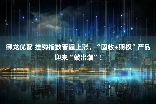 御龙优配 挂钩指数普遍上涨，“固收+期权”产品迎来“敲出潮”！