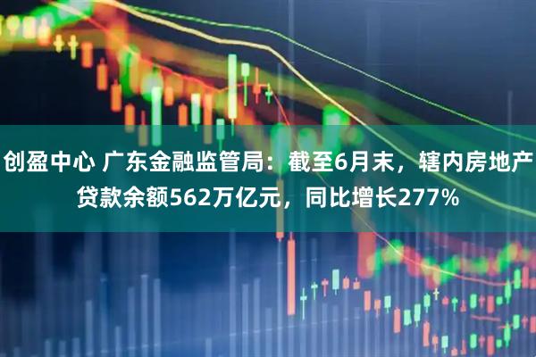 创盈中心 广东金融监管局：截至6月末，辖内房地产贷款余额562万亿元，同比增长277%
